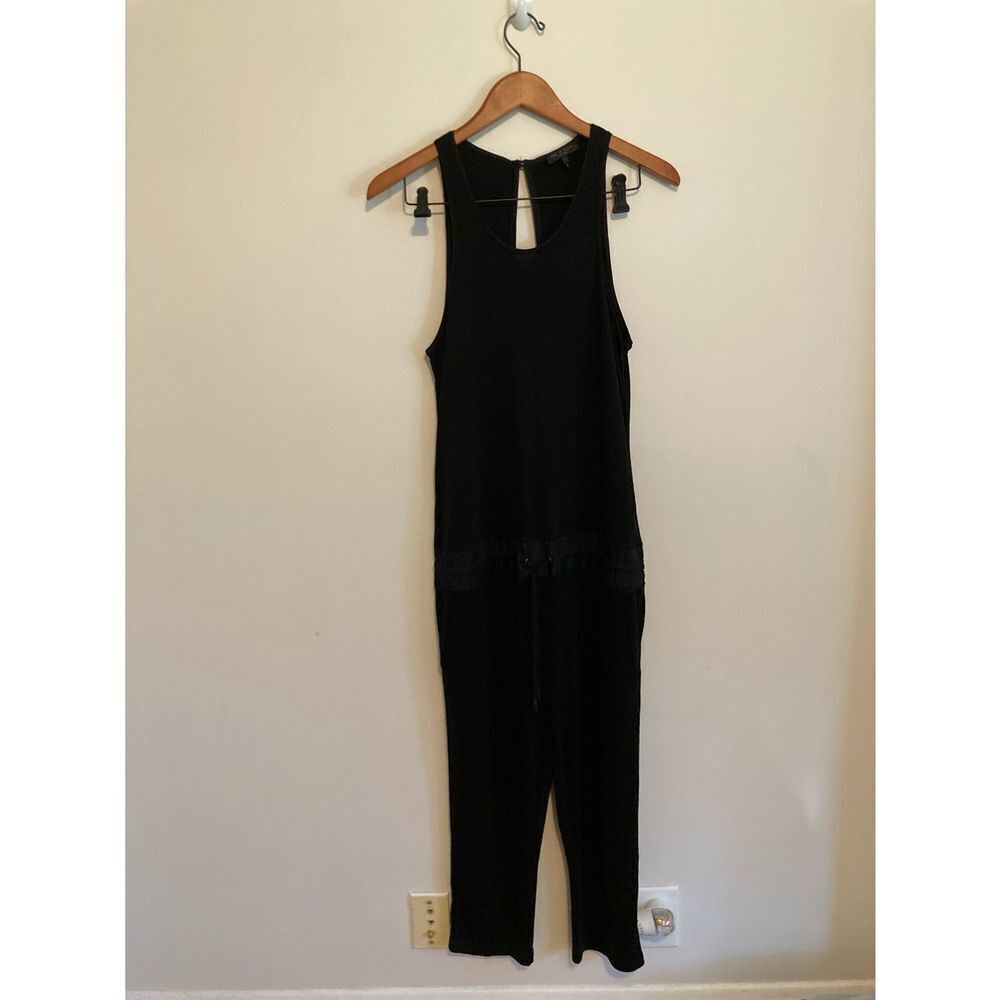 ‎Rag and bone black waist drawstring jumpsuit